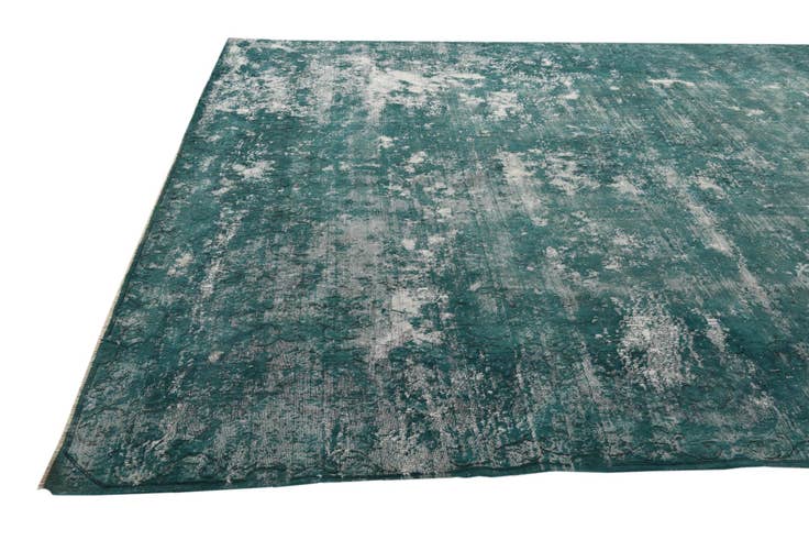 Detail image of 9' 8 x 13' Hand Knotted Ultra Vintage Persian Wool Rug