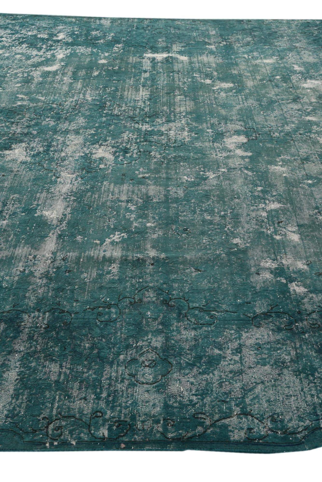 9' 8 x 13' Hand Knotted Ultra Vintage Persian Wool Rug
