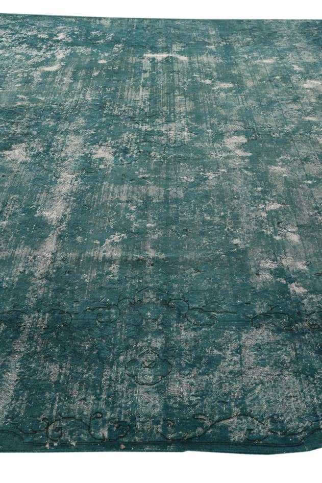 Detail image of 9' 8 x 13' Hand Knotted Ultra Vintage Persian Wool Rug