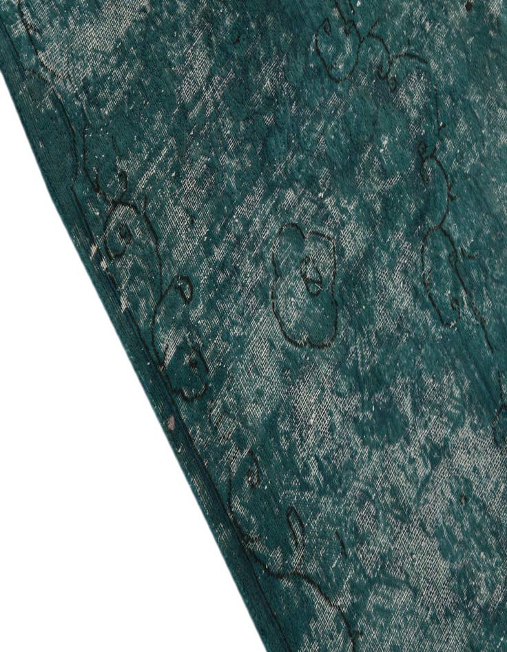 Detail image of 9' 8 x 13'  Hand Knotted Ultra Vintage Persian Wool Rug