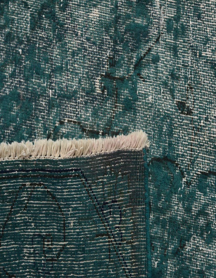 Detail image of 9' 8 x 13'  Hand Knotted Ultra Vintage Persian Wool Rug