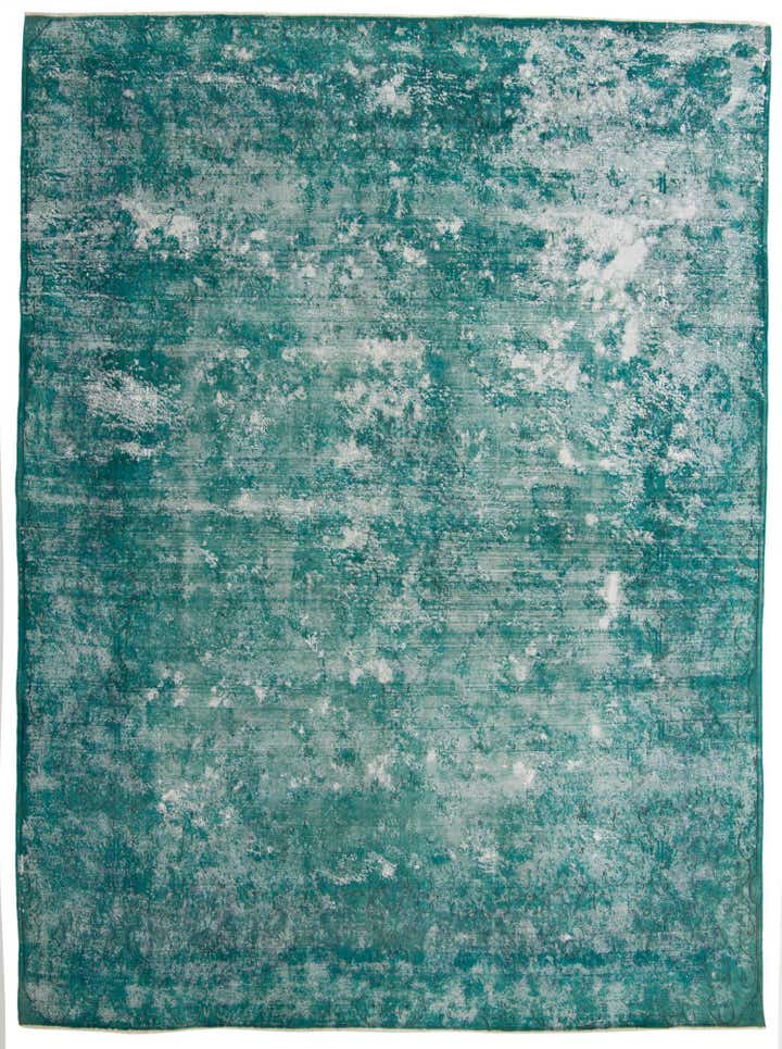 9' 8 x 13' Hand Knotted Ultra Vintage Persian Wool Rug