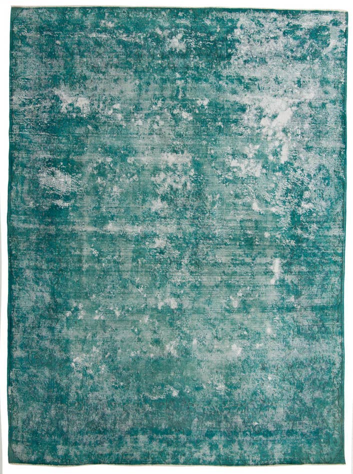 Detail image of 9' 8 x 13' Hand Knotted Ultra Vintage Persian Wool Rug