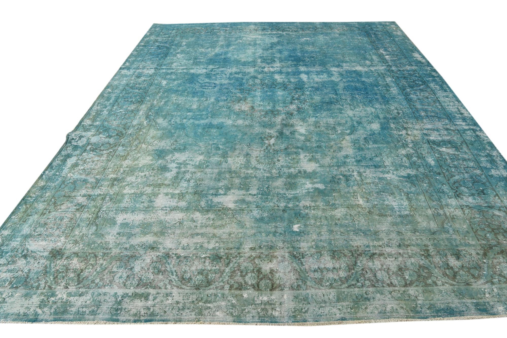 9' 7 x 13' Hand Knotted Ultra Vintage Persian Wool Rug