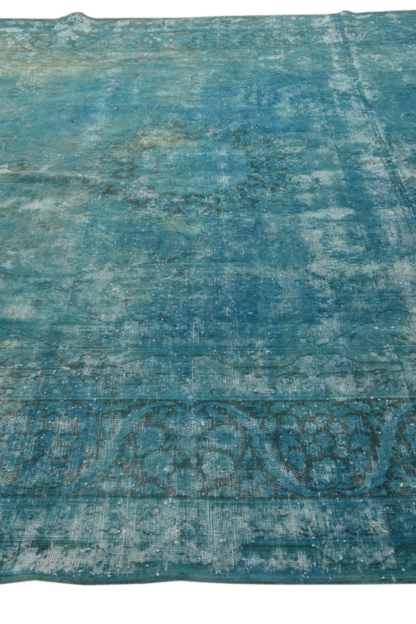 9' 7 x 13' Hand Knotted Ultra Vintage Persian Wool Rug