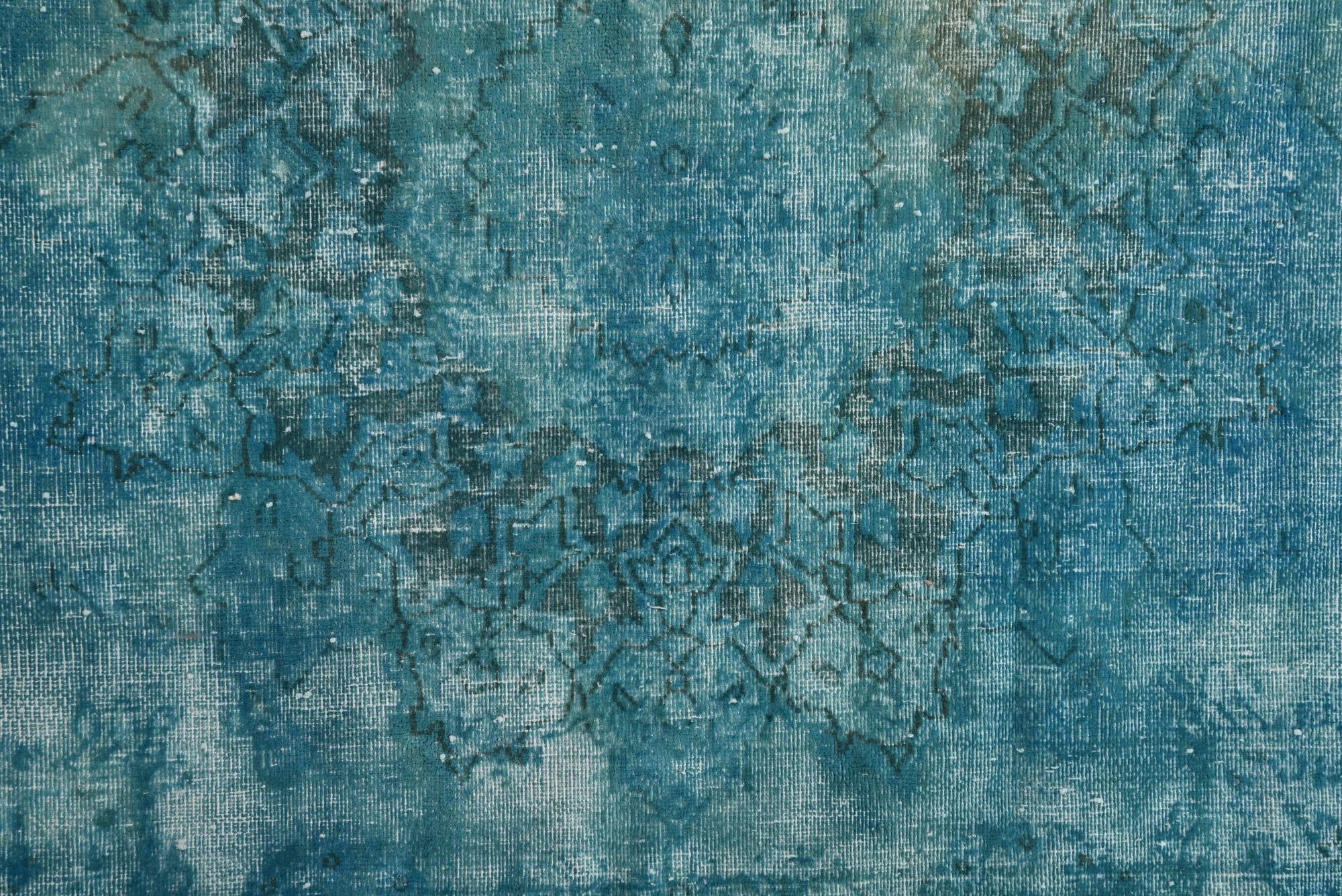 9' 7 x 13' Hand Knotted Ultra Vintage Persian Wool Rug
