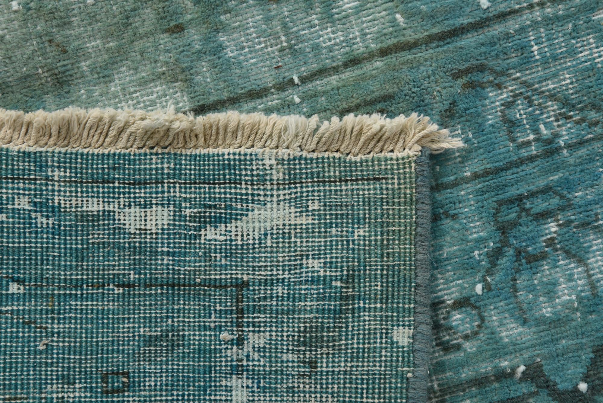 9' 7 x 13' Hand Knotted Ultra Vintage Persian Wool Rug