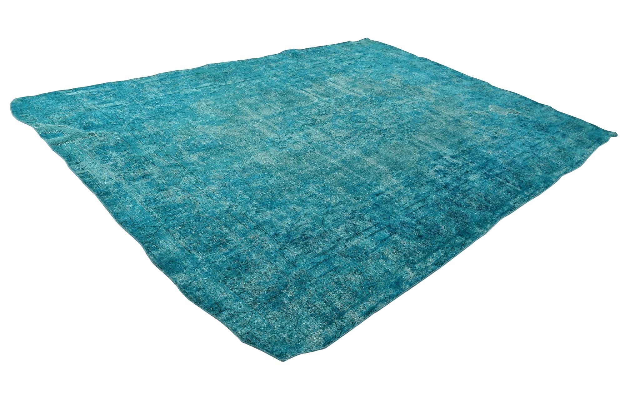 9' 6 x 13' 2 Hand Knotted Ultra Vintage Persian Wool Rug