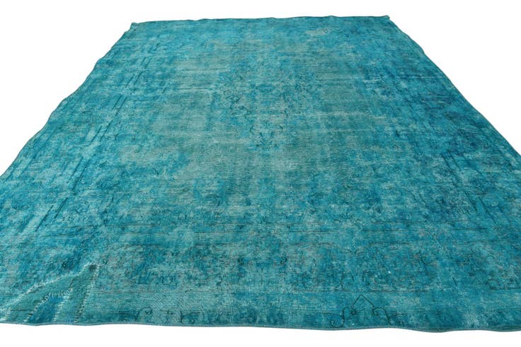Detail image of 9' 6 x 13' 2 Hand Knotted Ultra Vintage Persian Wool Rug