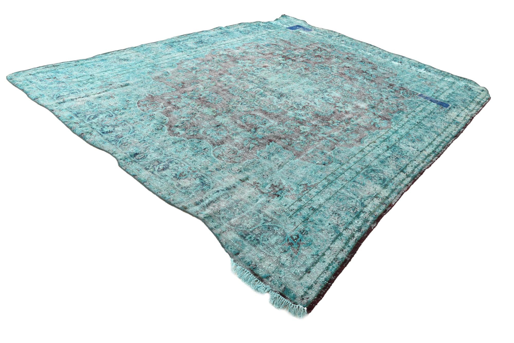 9' 4 x 12' 3 Hand Knotted Ultra Vintage Persian Wool Rug