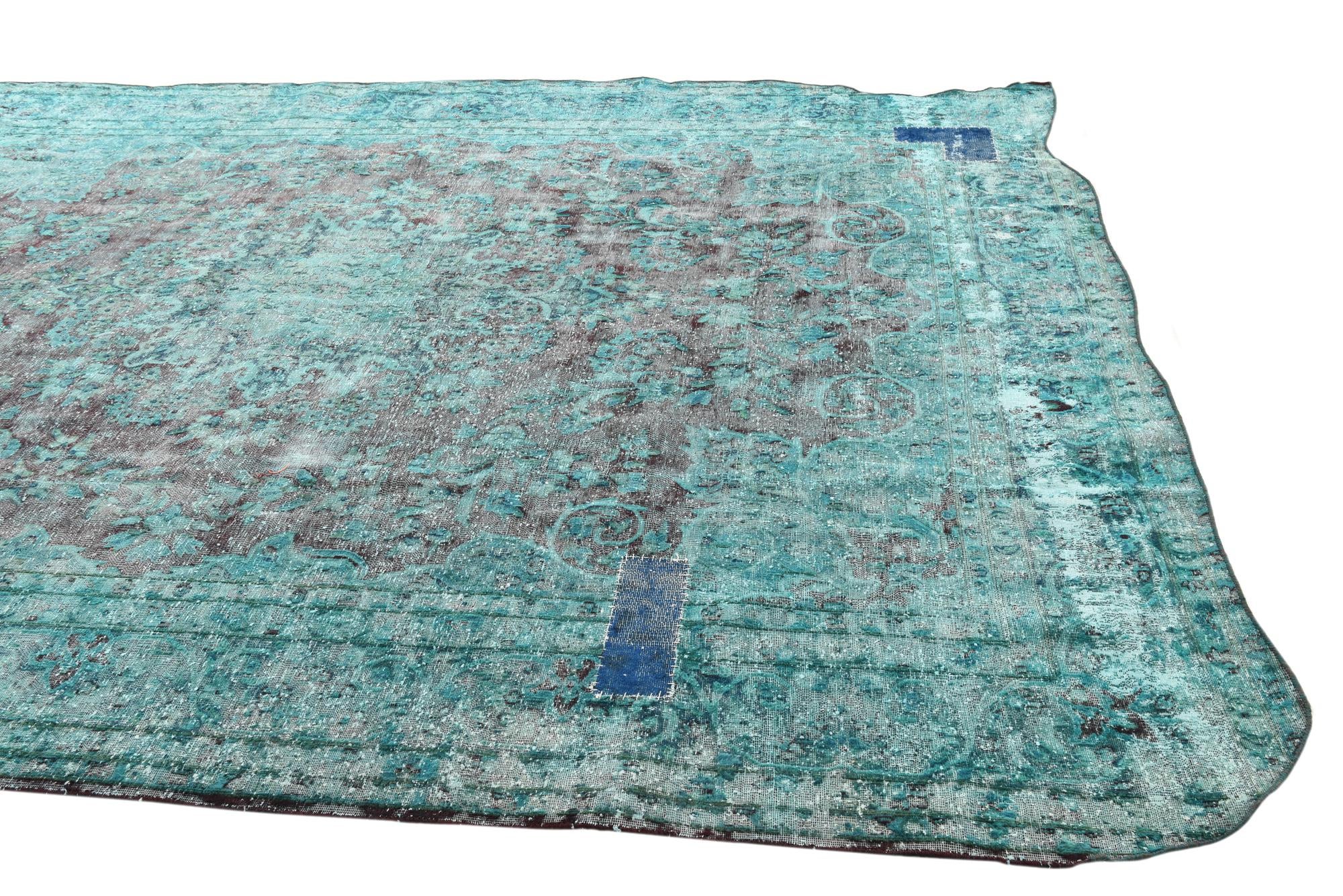 9' 4 x 12' 3 Hand Knotted Ultra Vintage Persian Wool Rug