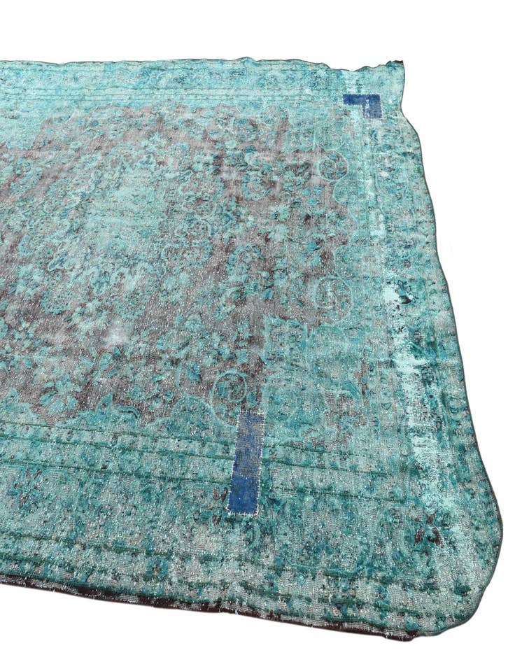 Detail image of 9' 4 x 12' 3  Hand Knotted Ultra Vintage Persian Wool Rug