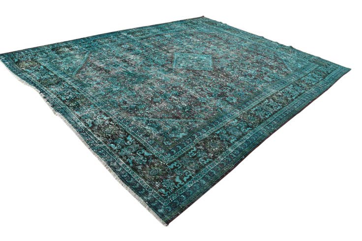 Detail image of 9' 9 x 12' 9 Hand Knotted Ultra Vintage Persian Wool Rug