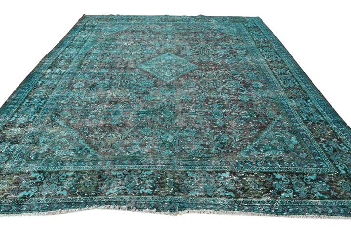 9' 9 x 12' 9 Hand Knotted Ultra Vintage Persian Wool Rug