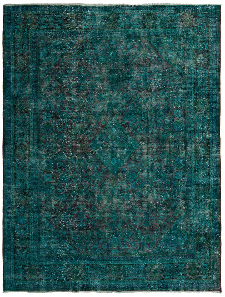 9' 9 x 12' 9 Hand Knotted Ultra Vintage Persian Wool Rug