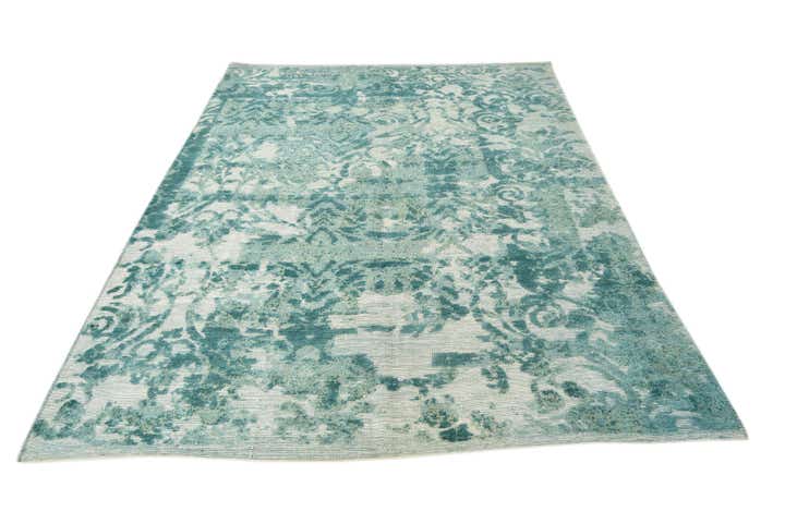 6' 5 x 9' 7 Hand Knotted Ultra Vintage Persian Wool Rug