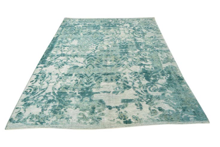 Detail image of 6' 5 x 9' 7 Hand Knotted Ultra Vintage Persian Wool Rug