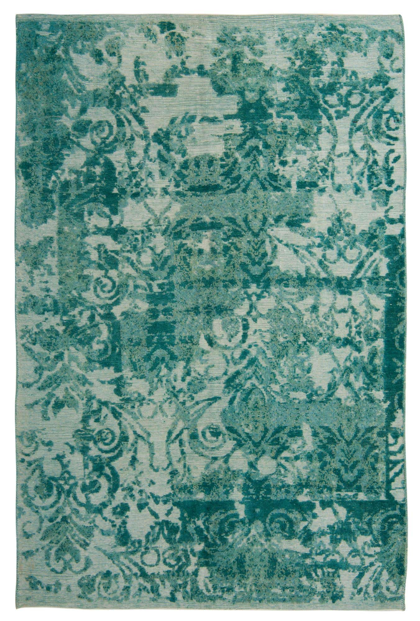 6' 5 x 9' 7 Hand Knotted Ultra Vintage Persian Wool Rug