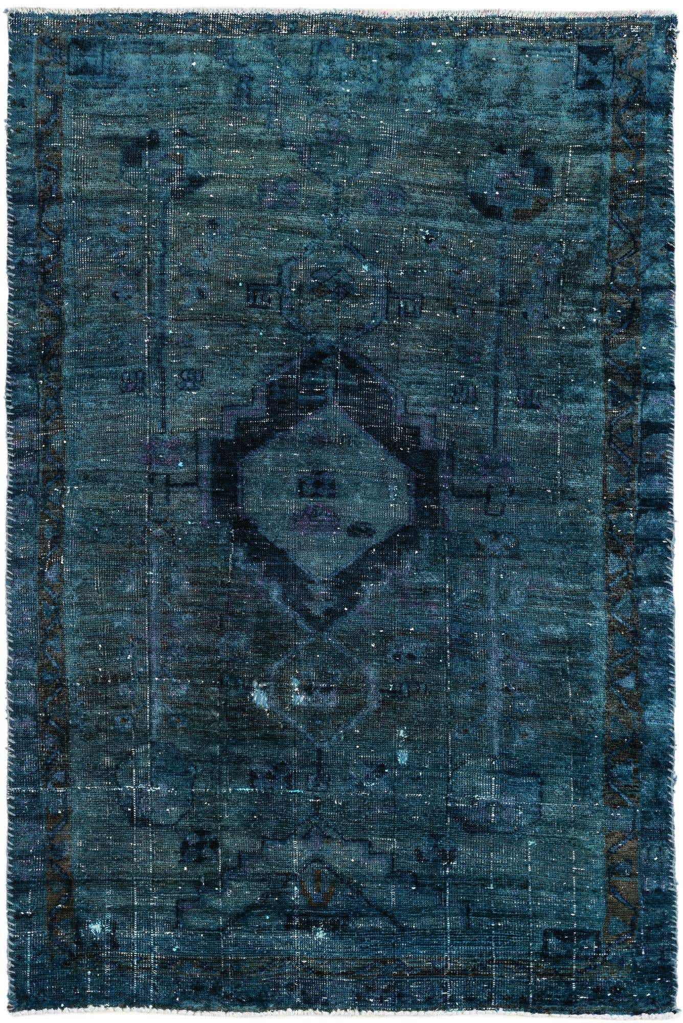 3' 10 x 6' Hand Knotted Ultra Vintage Persian Wool Rug
