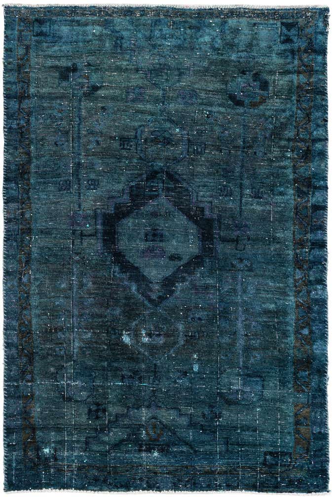 3' 10 x 6' Hand Knotted Ultra Vintage Persian Wool Rug