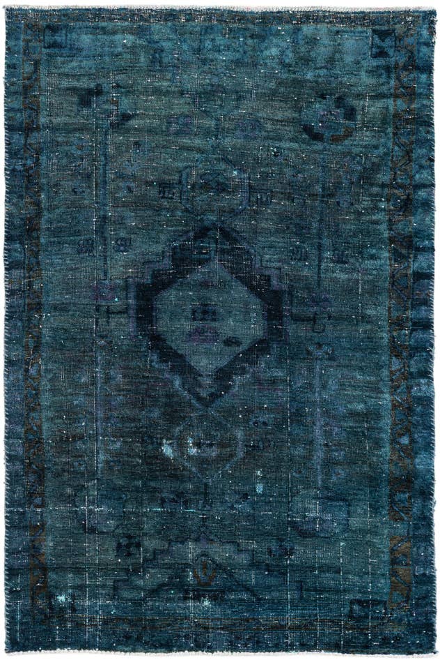 Detail image of 3' 10 x 6' Hand Knotted Ultra Vintage Persian Wool Rug