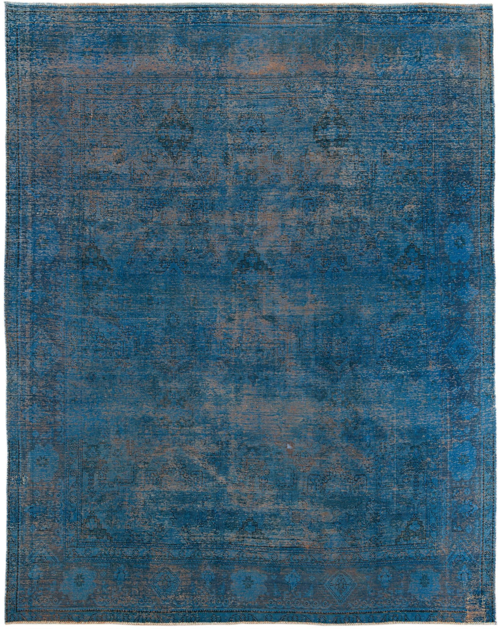 9' 8 x 12' 4 Hand Knotted Ultra Vintage Persian Wool Rug