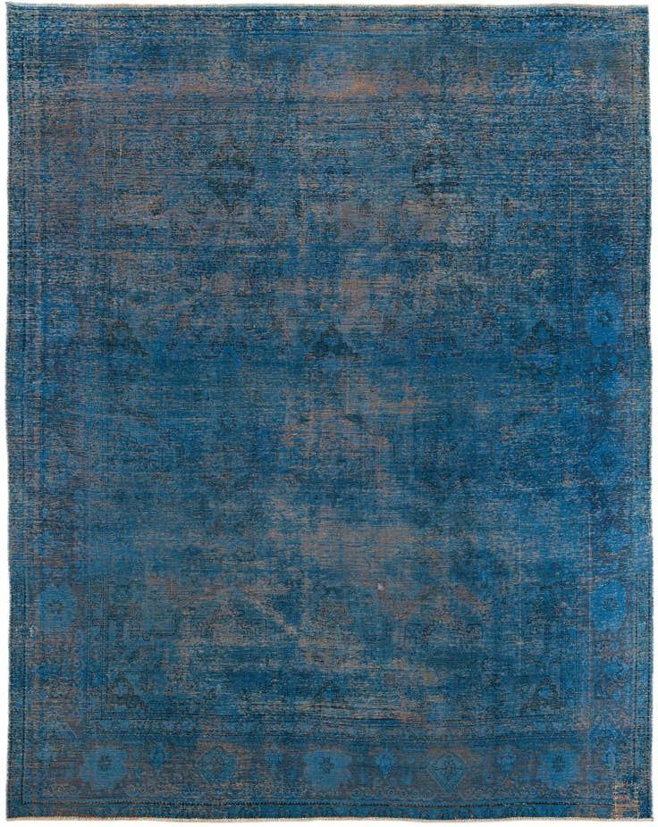 Detail image of 9' 8 x 12' 4 Hand Knotted Ultra Vintage Persian Wool Rug