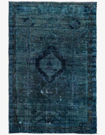 3' 10 x 6' Hand Knotted Ultra Vintage Persian Wool Rug