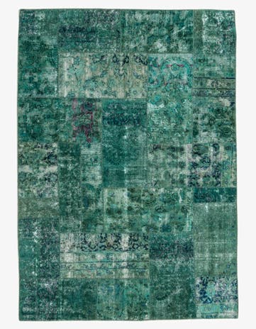 5' 7 x 8' Hand Knotted Ultra Vintage Persian Wool Rug