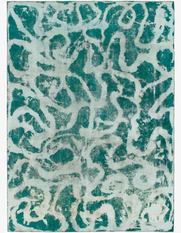 9' x 12' 4 Hand Knotted Ultra Vintage Persian Wool Rug