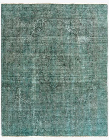 9' 8 x 12' Hand Knotted Ultra Vintage Persian Wool Rug