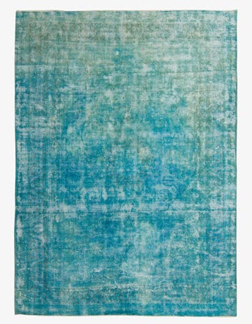 9' 7 x 13' Hand Knotted Ultra Vintage Persian Wool Rug