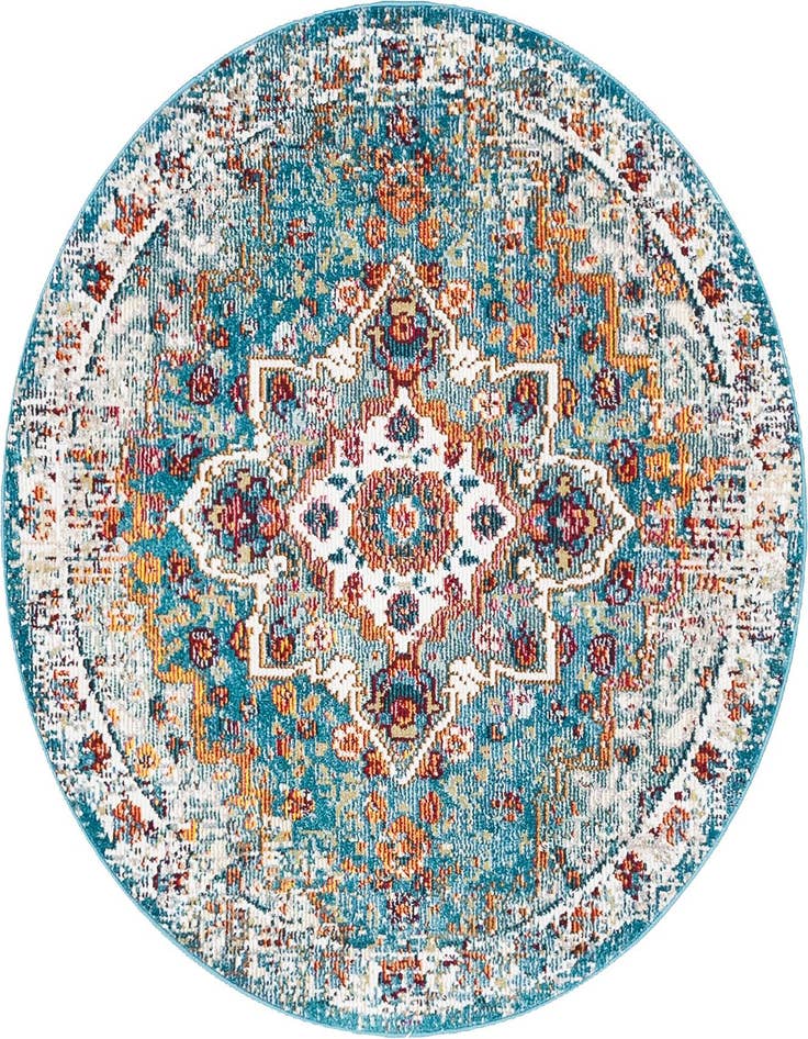 Detail image of 4' x 4' Amulet Round Rug