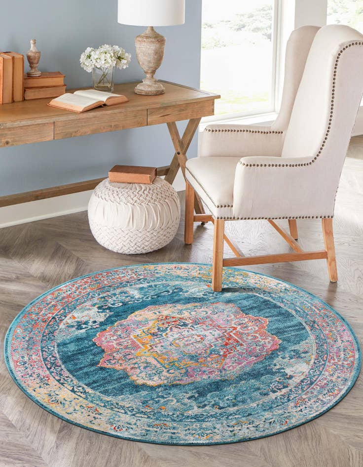 Detail image of 4' x 4' Amulet Round Rug