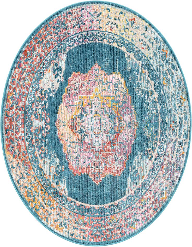 Detail image of 5' 3 x 5' 3 Amulet Round Rug