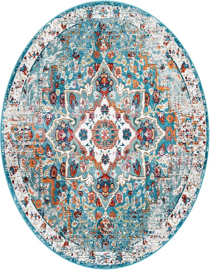 Detail image of 5' 3 x 5' 3 Amulet Round Rug
