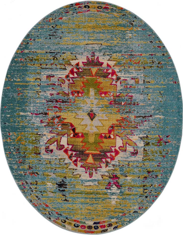 Detail image of 8' x 8' Washable Arte Round Rug