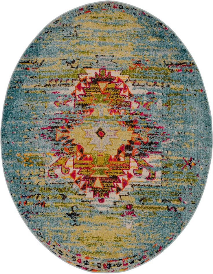 Detail image of 6' x 6' Washable Arte Round Rug