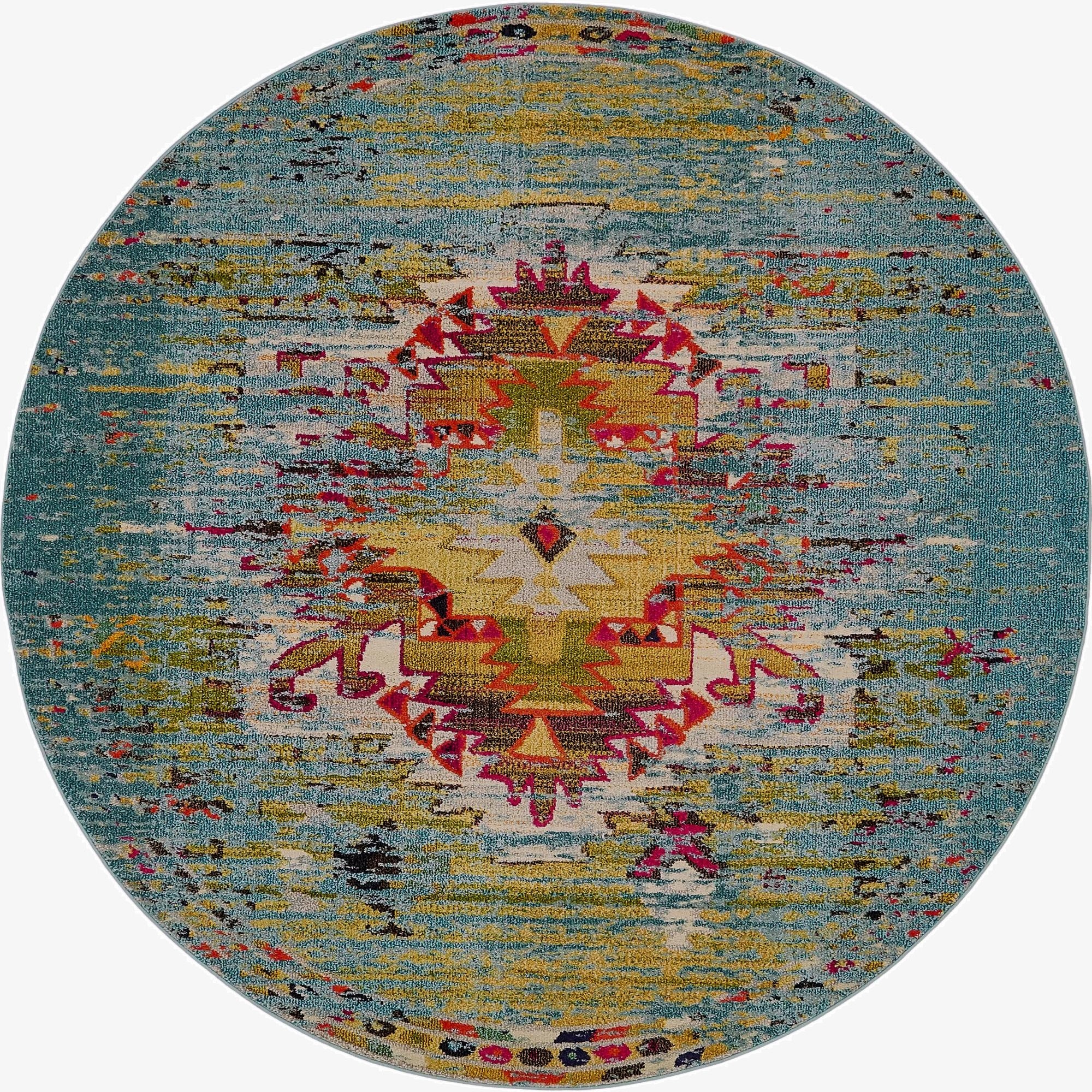 8' x 8'  Washable Arte Round Rug