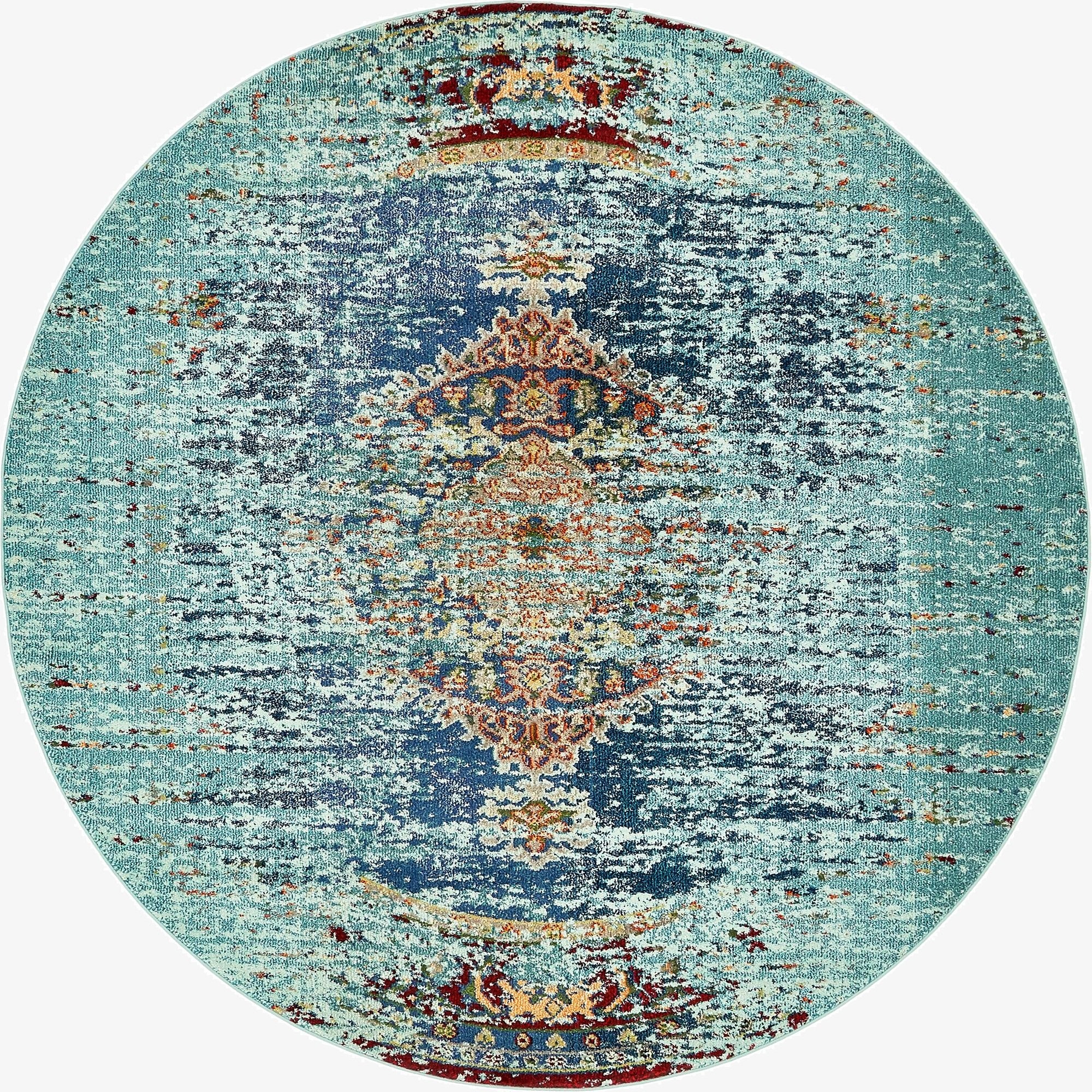 8' x 8'  Washable Arte Round Rug