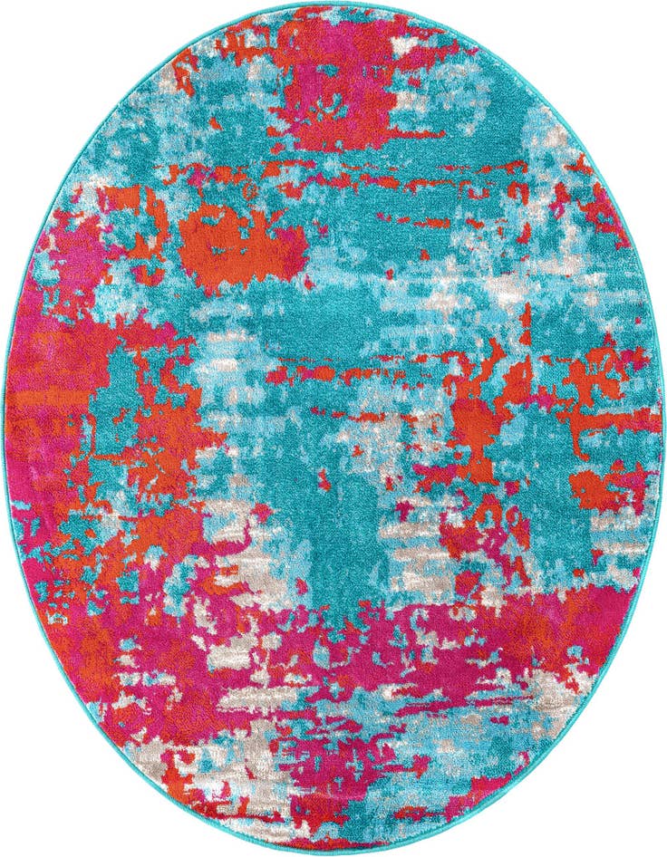 Detail image of 5' 3 x 5' 3 Azalea Round Rug