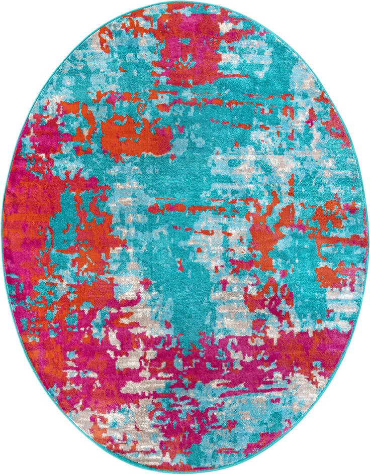 Detail image of 7' x 7' Azalea Round Rug