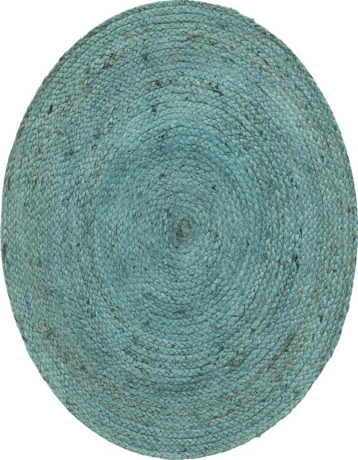 Detail image of 3' 3 x 3' 3  Hand Braided Jute Round Rug