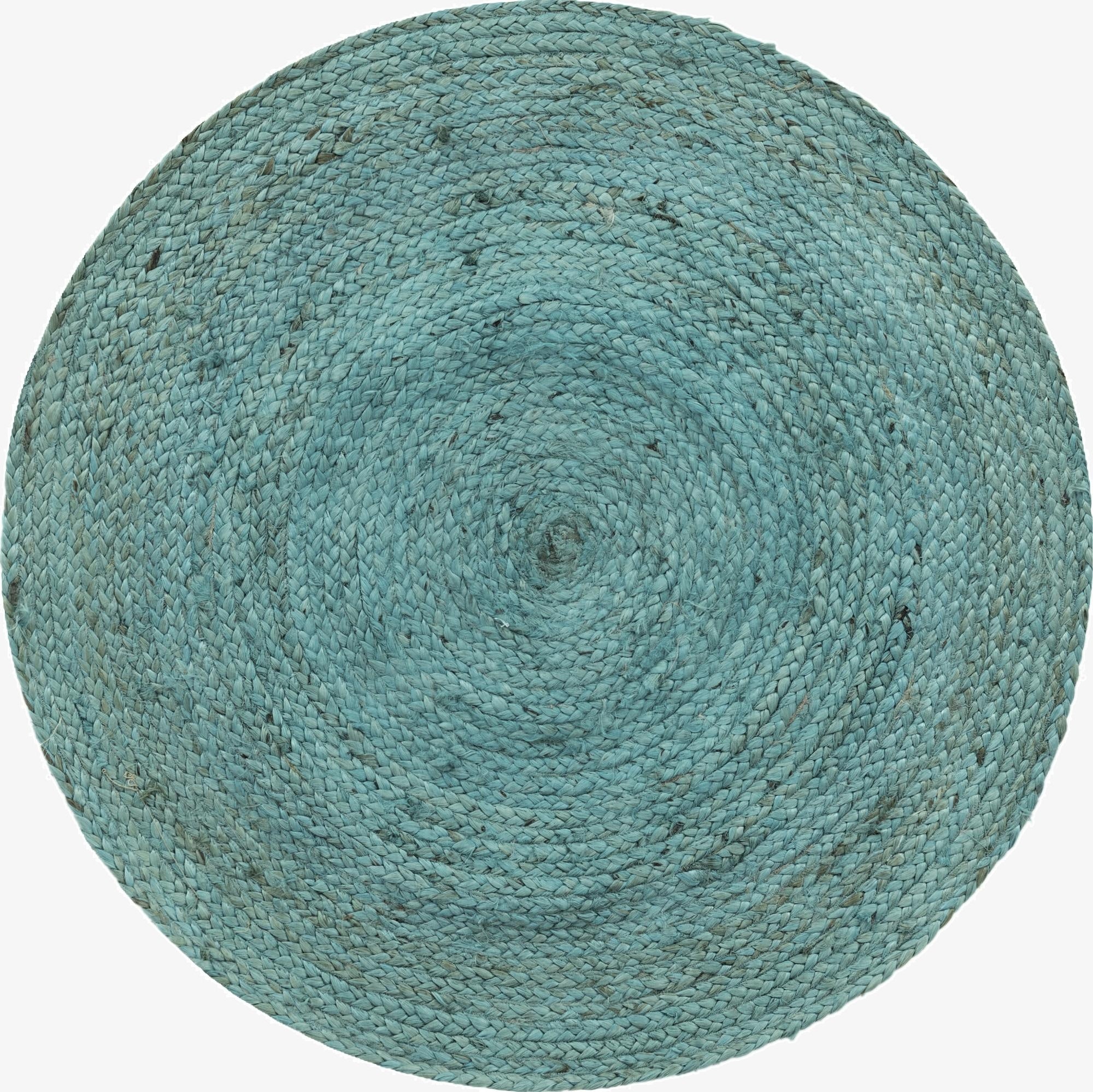 3' 3 x 3' 3  Hand Braided Jute Round Rug