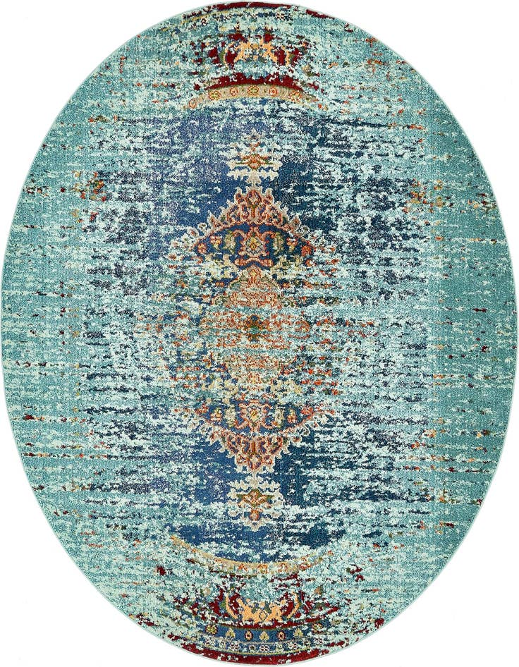 Detail image of 8' x 8' Washable Carnevale Round Rug