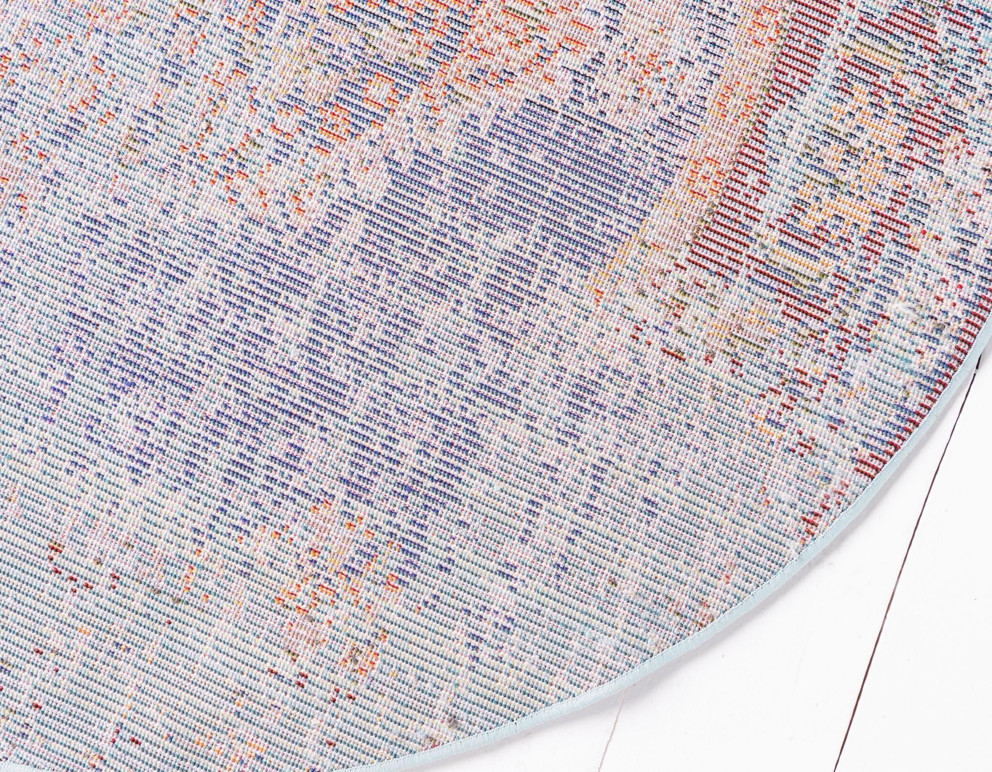 6' x 6' Washable Carnevale Round Rug