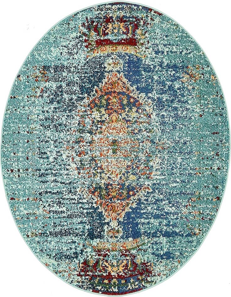 Detail image of 4' x 4' Washable Carnevale Round Rug