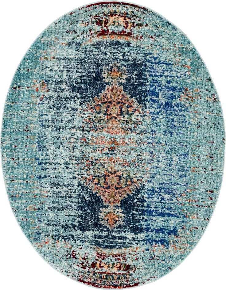 Detail image of 6' x 6' Washable Carnevale Round Rug