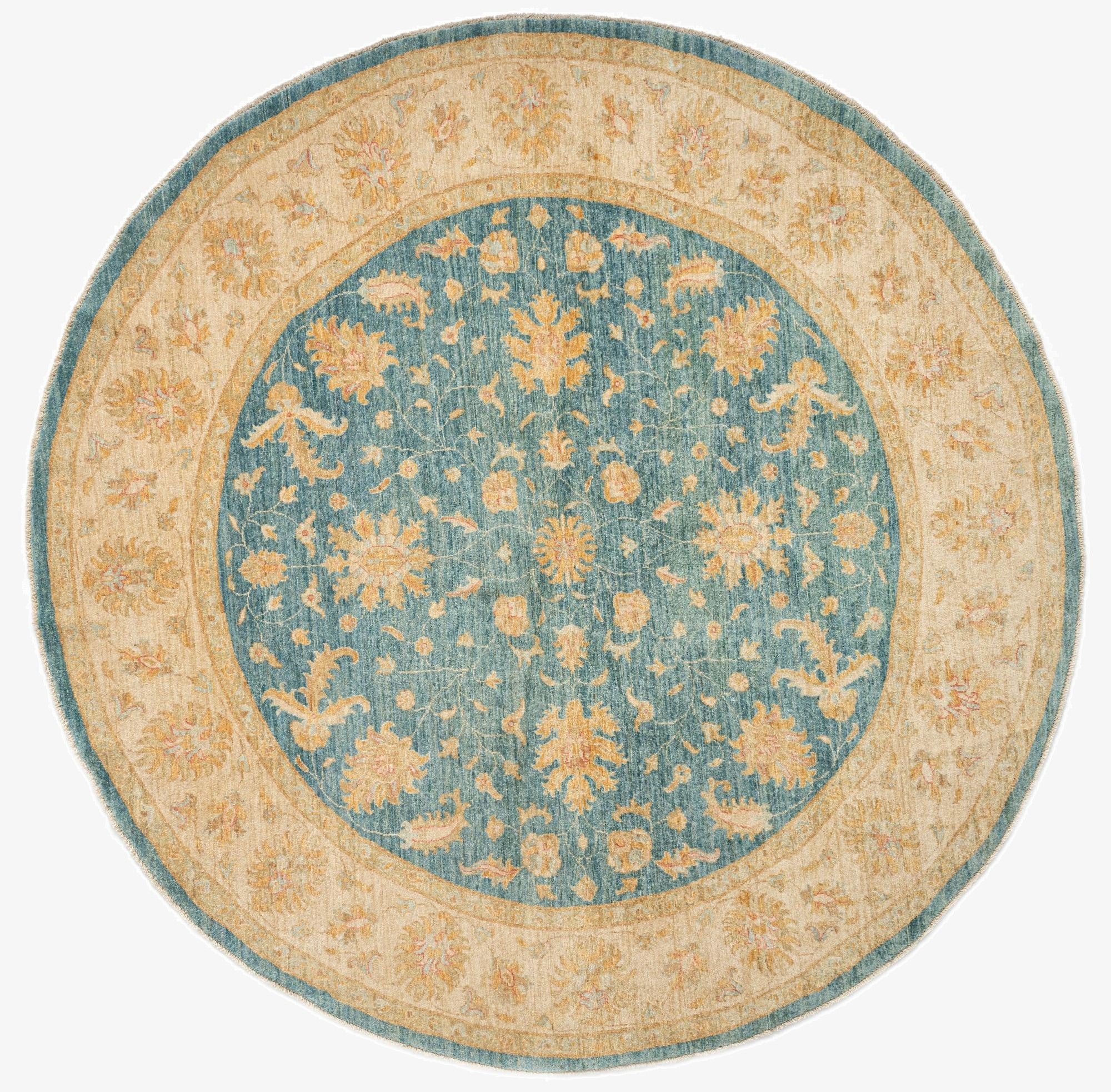 8' 2 x 8' 3 Kaizar Wool Round Rug