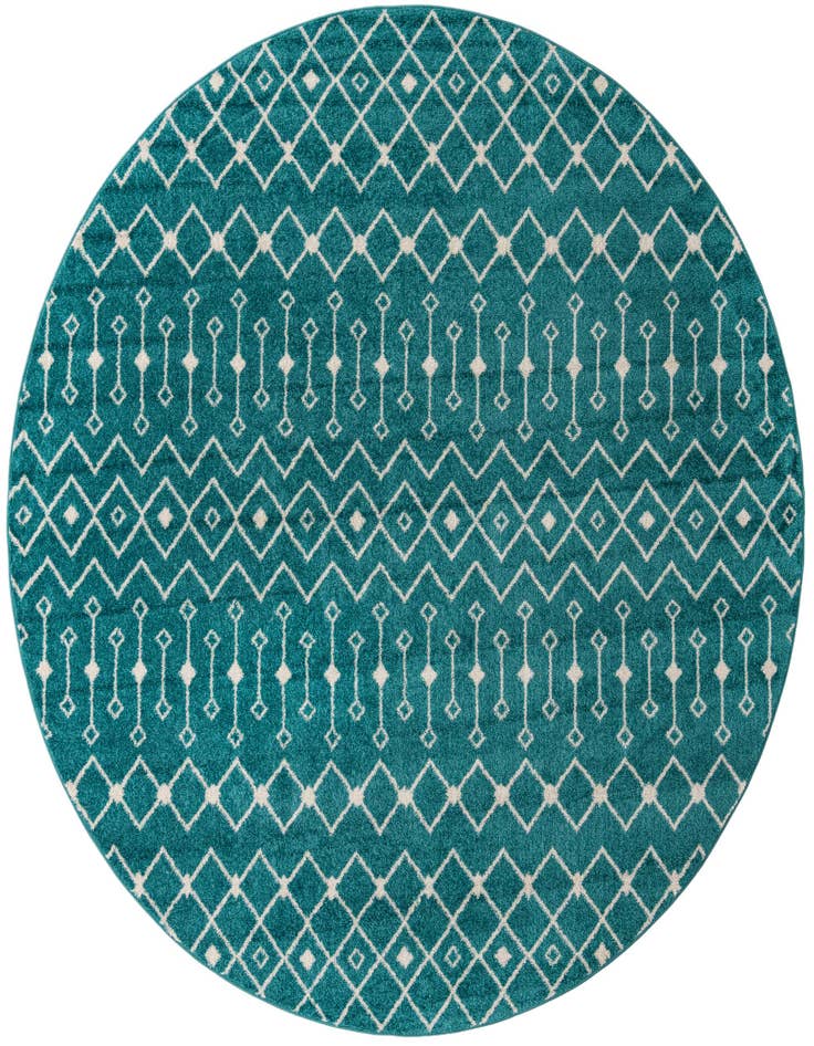 Detail image of 10' x 10' Moroccan Trellis Round Rug